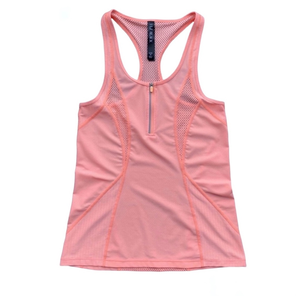 LJ Black Bright Peach Razor Back Top